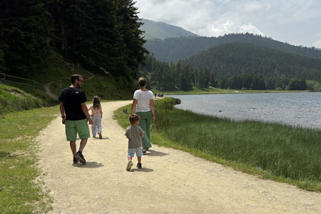 randonnée balade facile en famille au lac de payolle